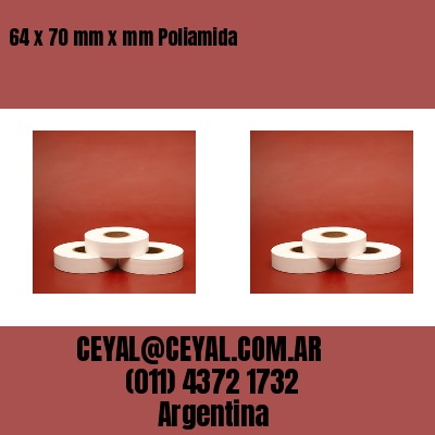 64 x 70 mm x mm Poliamida