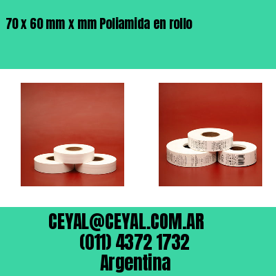 70 x 60 mm x mm Poliamida en rollo