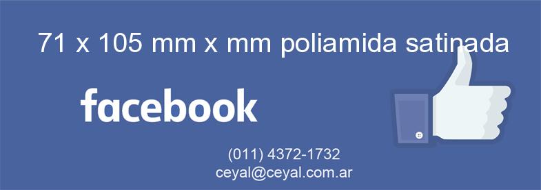 71 x 105 mm x mm poliamida satinada