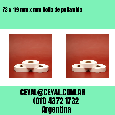 73 x 119 mm x mm Rollo de poliamida