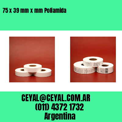 75 x 39 mm x mm Poliamida