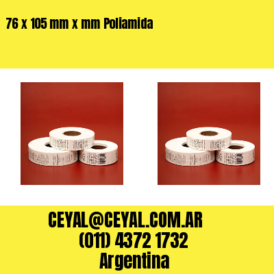 76 x 105 mm x mm Poliamida