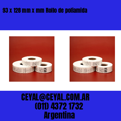 93 x 128 mm x mm Rollo de poliamida