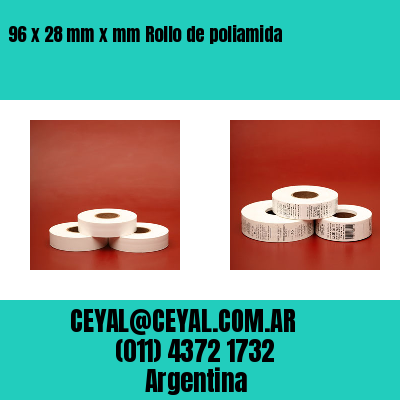 96 x 28 mm x mm Rollo de poliamida