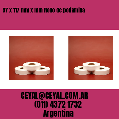 97 x 117 mm x mm Rollo de poliamida