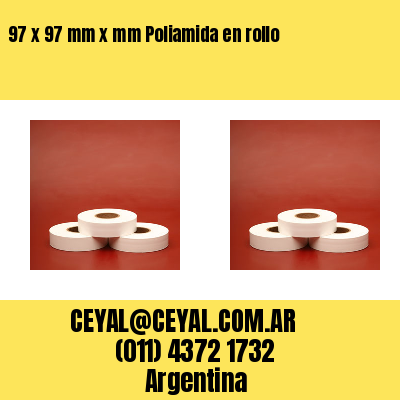 97 x 97 mm x mm Poliamida en rollo