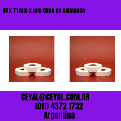 98 x 71 mm x mm Cinta de poliamida