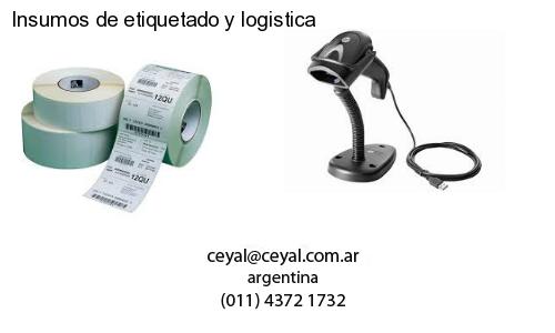 Insumos de etiquetado y logistica