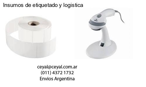 Insumos de etiquetado y logistica