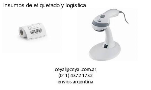 Insumos de etiquetado y logistica