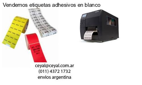 Vendemos etiquetas adhesivos en blanco