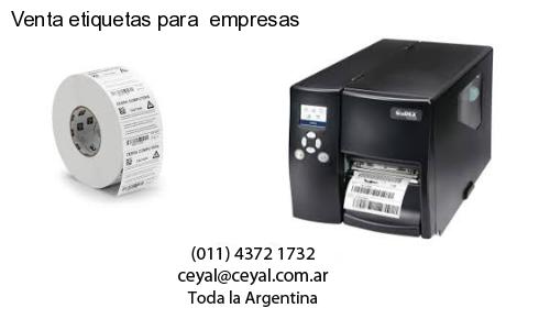 Venta etiquetas para  empresas