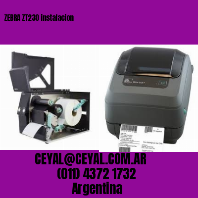 ZEBRA ZT230 instalacion