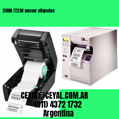 ZEBRA ZT230 sensor etiquetas