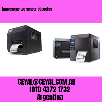 impresoras tsc sensor etiquetas