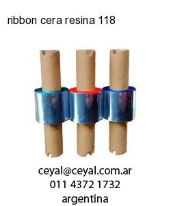 ribbon cera resina 118