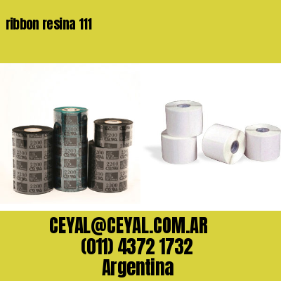 ribbon resina 111