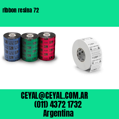 ribbon resina 72