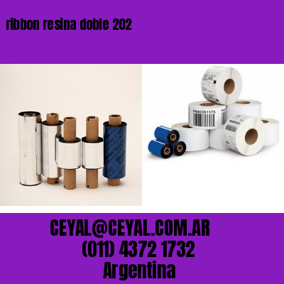 ribbon resina doble 202