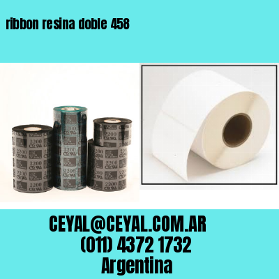 ribbon resina doble 458