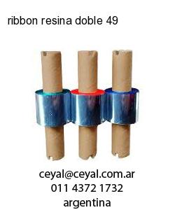 ribbon resina doble 49