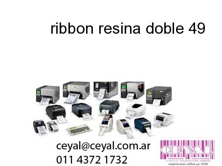 ribbon resina doble 49