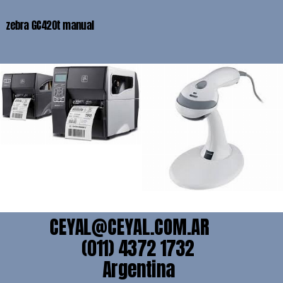 zebra GC420t manual