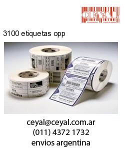 3100 etiquetas opp