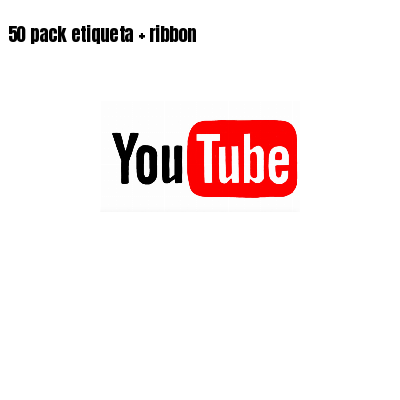 50 pack etiqueta   ribbon