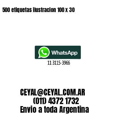 500 etiquetas ilustracion 100 x 30