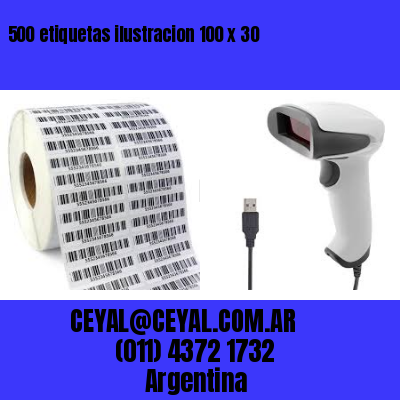 500 etiquetas ilustracion 100 x 30