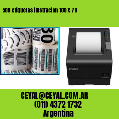 500 etiquetas ilustracion 100 x 70