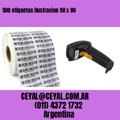 500 etiquetas ilustracion 50 x 80