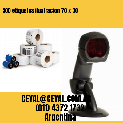 500 etiquetas ilustracion 70 x 30