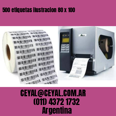 500 etiquetas ilustracion 80 x 100