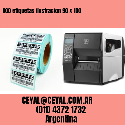 500 etiquetas ilustracion 90 x 100