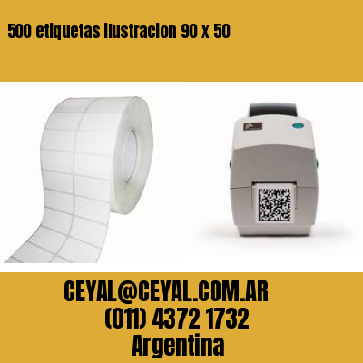 500 etiquetas ilustracion 90 x 50