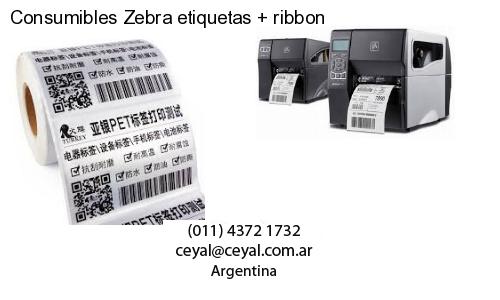 Consumibles Zebra etiquetas   ribbon