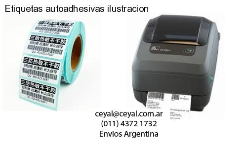 Etiquetas autoadhesivas ilustracion