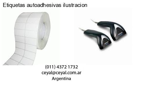 Etiquetas autoadhesivas ilustracion