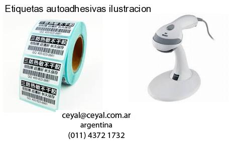 Etiquetas autoadhesivas ilustracion