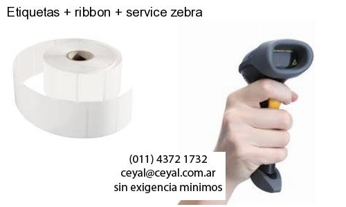Etiquetas ribbon service zebra