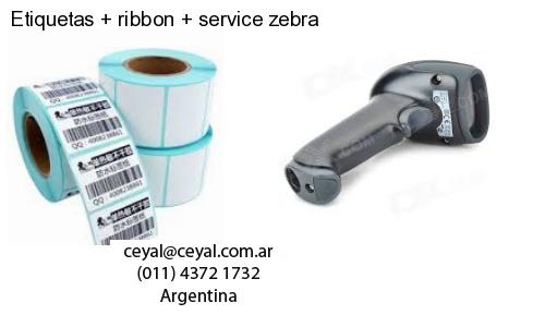 Etiquetas ribbon service zebra