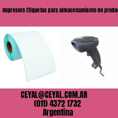 Impresora Etiquetas para almacenamiento de productos