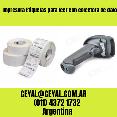 Impresora Etiquetas para leer con colectora de datos
