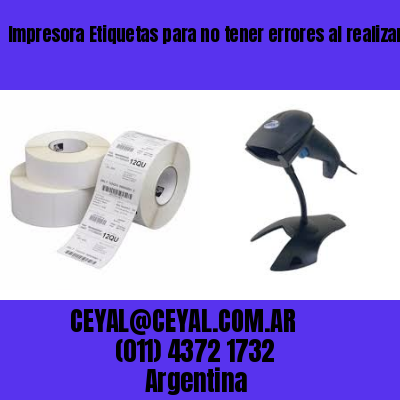Impresora Etiquetas para no tener errores al realizar factura
