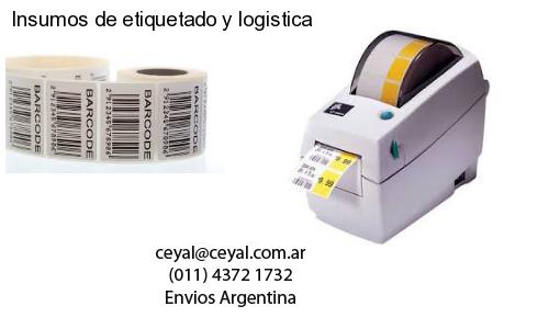 Insumos de etiquetado y logistica