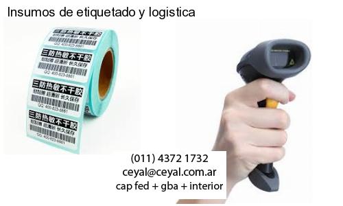 Insumos de etiquetado y logistica