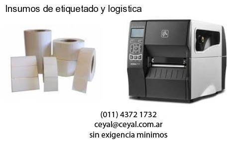 Insumos de etiquetado y logistica
