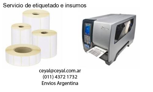 Servicio de etiquetado e insumos